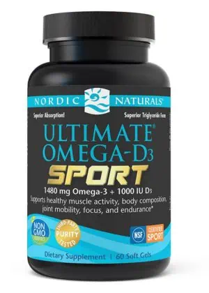 Nordic Naturals Pro Ultimate Omega(R)-D3 Sport -- omega-3 fish oil, vitamin D3.