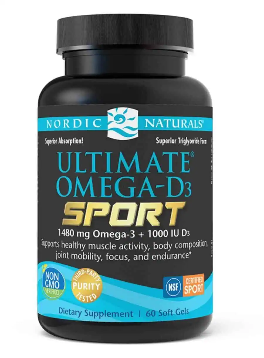 Nordic Naturals Pro Ultimate Omega(R)-D3 Sport -- omega-3 fish oil, vitamin D3.
