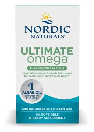 Nordic Naturals Pro Ultimate Omega Plant Based -- omega-3 support, vegan-friendly.