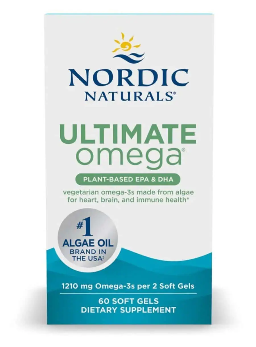 Nordic Naturals Pro Ultimate Omega Plant Based -- omega-3 support, vegan-friendly.