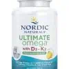Nordic Naturals Pro Ultimate Omega with D3 + K2 -- omega-3 supplement, vegan-friendly.