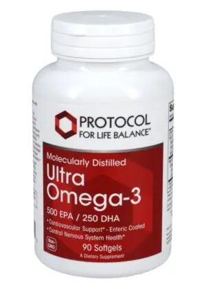 Protocol For Life Ultra Omega-3 500EPA/250DHA -- omega-3 fatty acids, cardiovascular support.