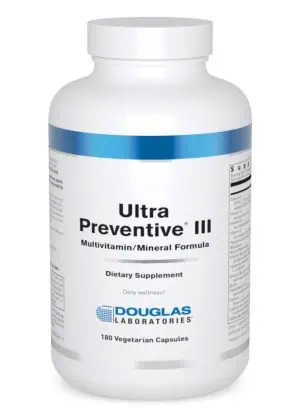 Douglas Laboratories Ultra Preventive III Capsules -- multivitamin, dietary supplement.