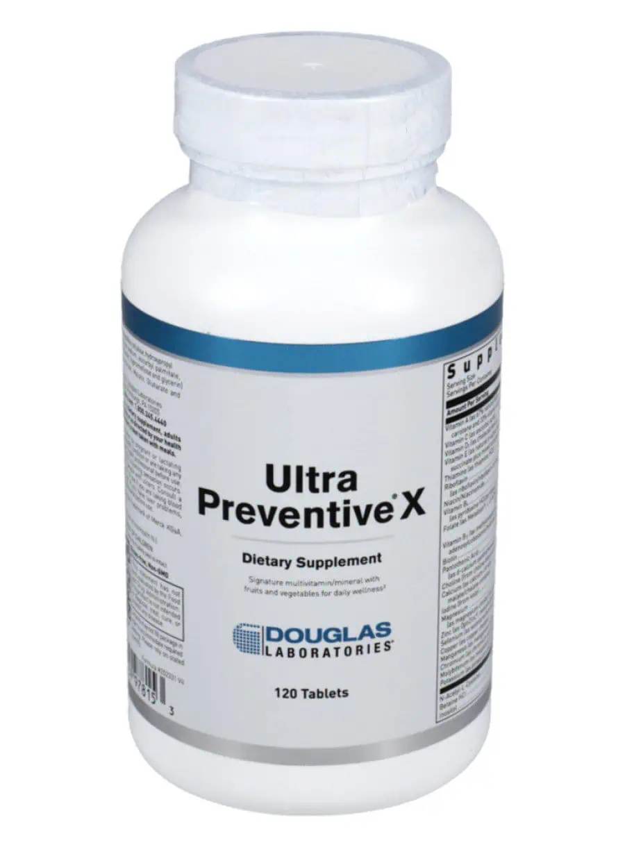 Douglas Laboratories Ultra Preventive X Tablets -- multivitamin, mineral supplement.