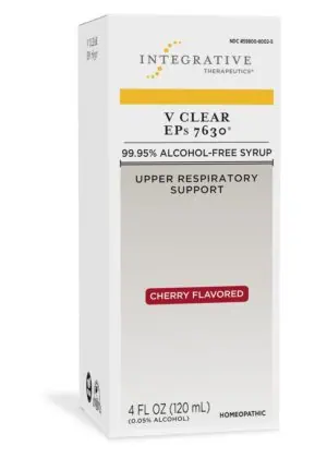Integrative Therapeutics V Clear EPs 7630(R) Cherry Flavor -- upper respiratory support, homeopathic remedy.