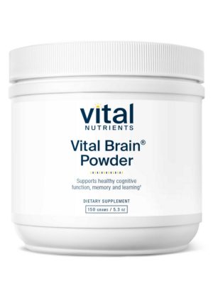 Vital Nutrients Vital Brain(R) Powder with GPC, ALC, and PS -- brain health, cognitive support.