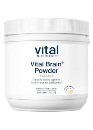 Vital Nutrients Vital Brain(R) Powder with GPC, ALC, and PS, Lemon Flavor