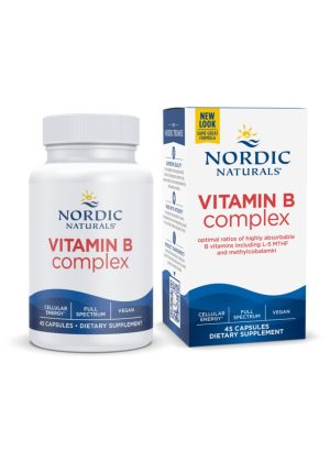 Nordic Naturals Pro Vitamin B Complex -- activated B vitamins, energy support.