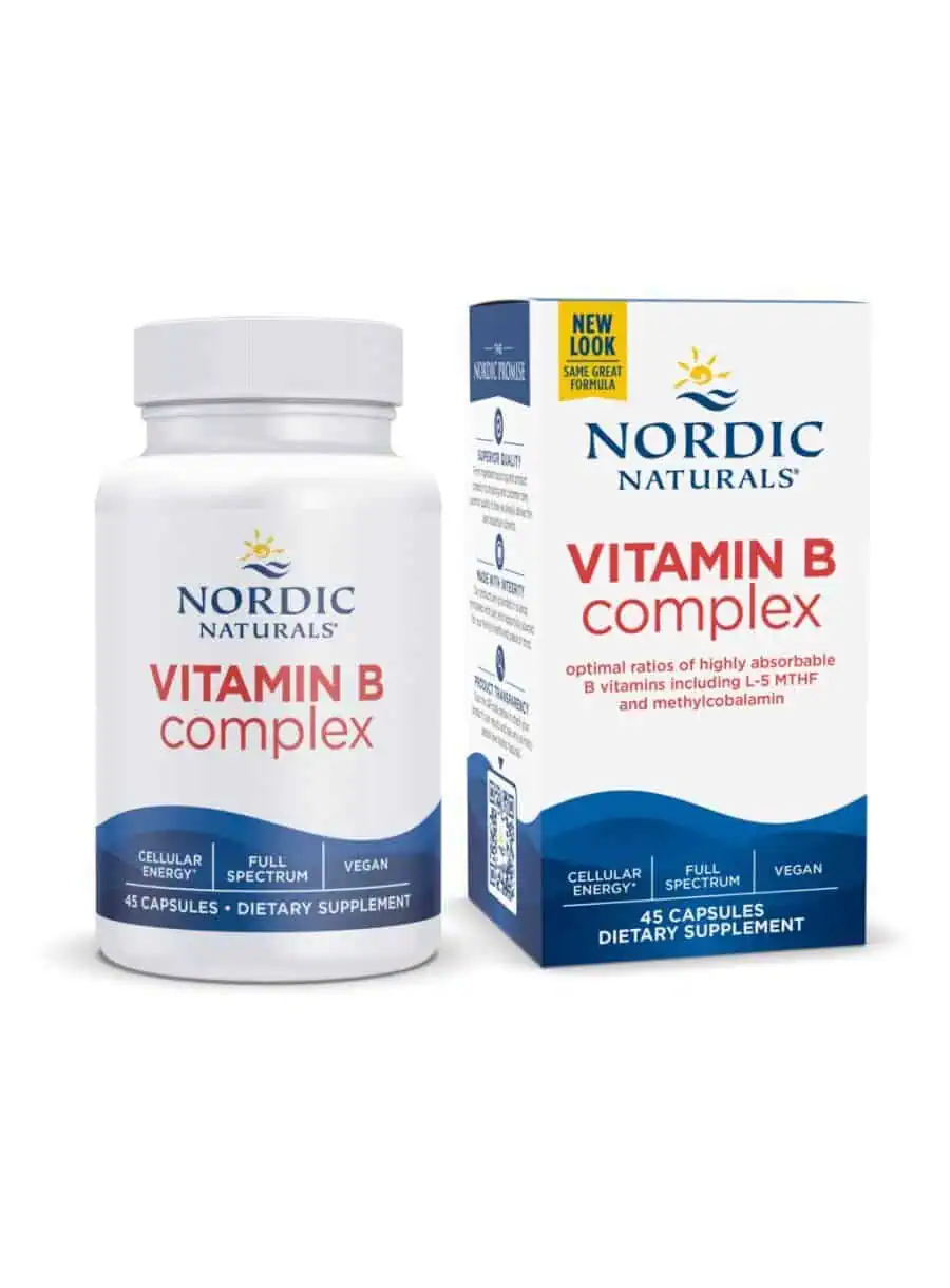 Nordic Naturals Pro Vitamin B Complex -- activated B vitamins, energy support.