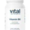 Vital Nutrients Vitamin B6 100mg -- vitamin B6, metabolism support.