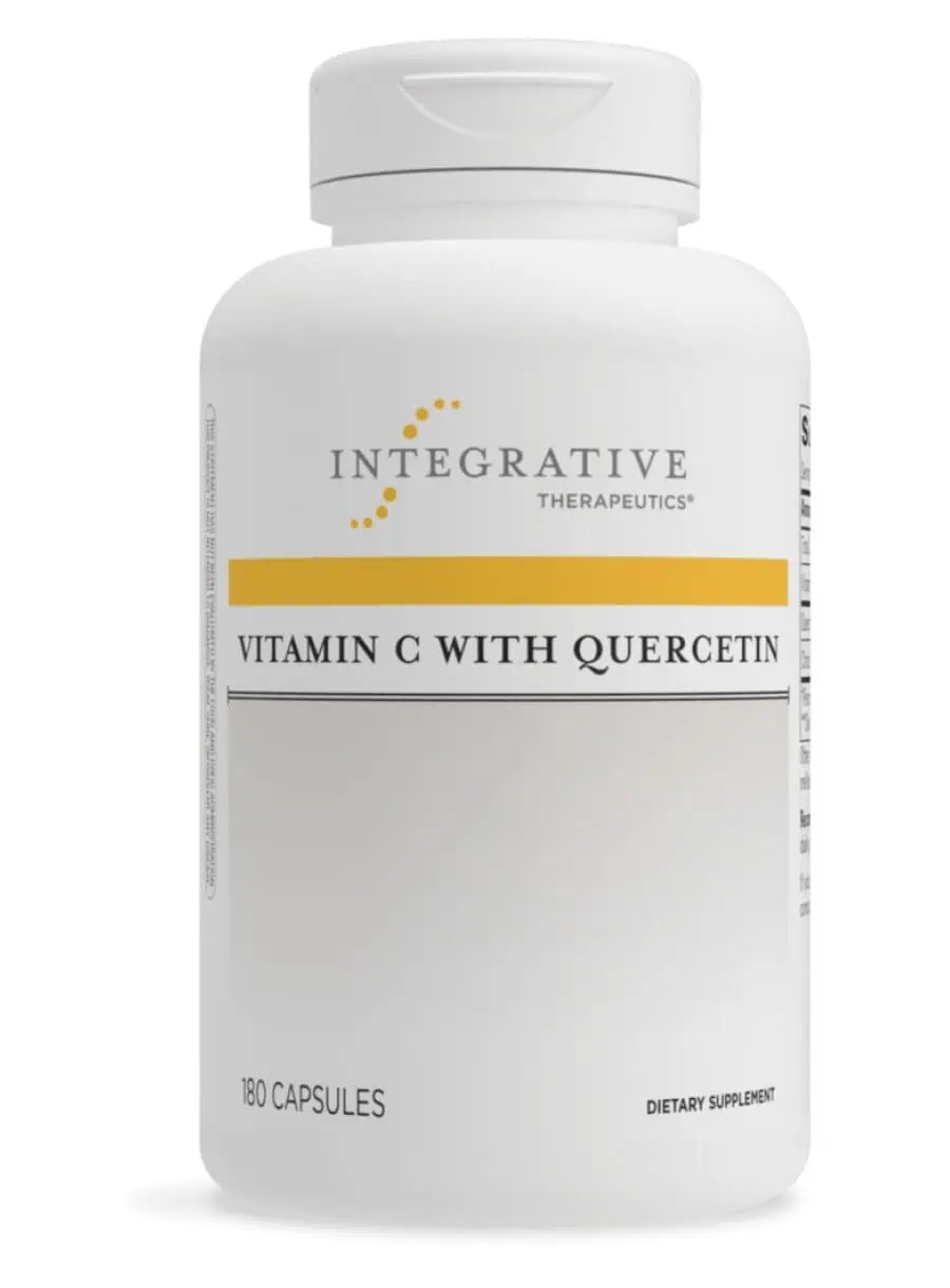 Integrative Therapeutics, Inc. Vitamin C w/Quercetin -- immune support, antioxidant support.