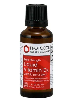 Protocol For Life Vitamin D3 2,000IU -- vitamin d supplement, bone health support.