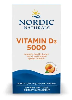Nordic Naturals Pro Vitamin D3 5000 -- vitamin D supplement, immune support.