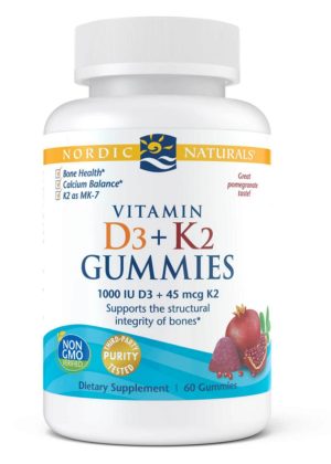 Nordic Naturals Pro Vitamin D3+K2 Gummies -- vitamin D3, vitamin K2