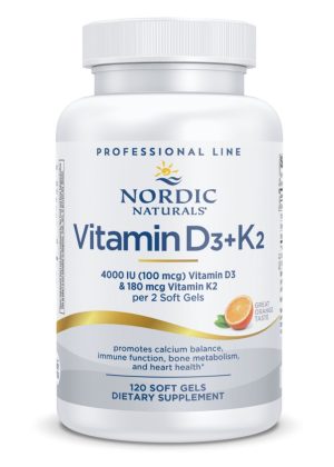 Nordic Naturals Pro Vitamin D3+K2, Orange -- vitamin D, vitamin K