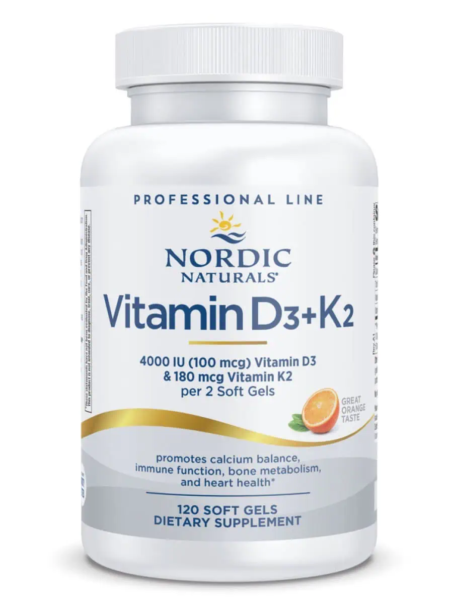 Nordic Naturals Pro Vitamin D3+K2, Orange -- vitamin D, vitamin K