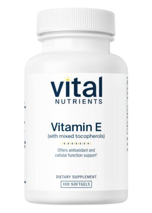 Vital Nutrients Vitamin E -- antioxidant support, cardiovascular health.