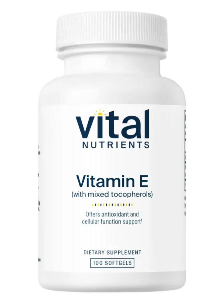 Vital Nutrients Vitamin E -- antioxidant support, cardiovascular health.