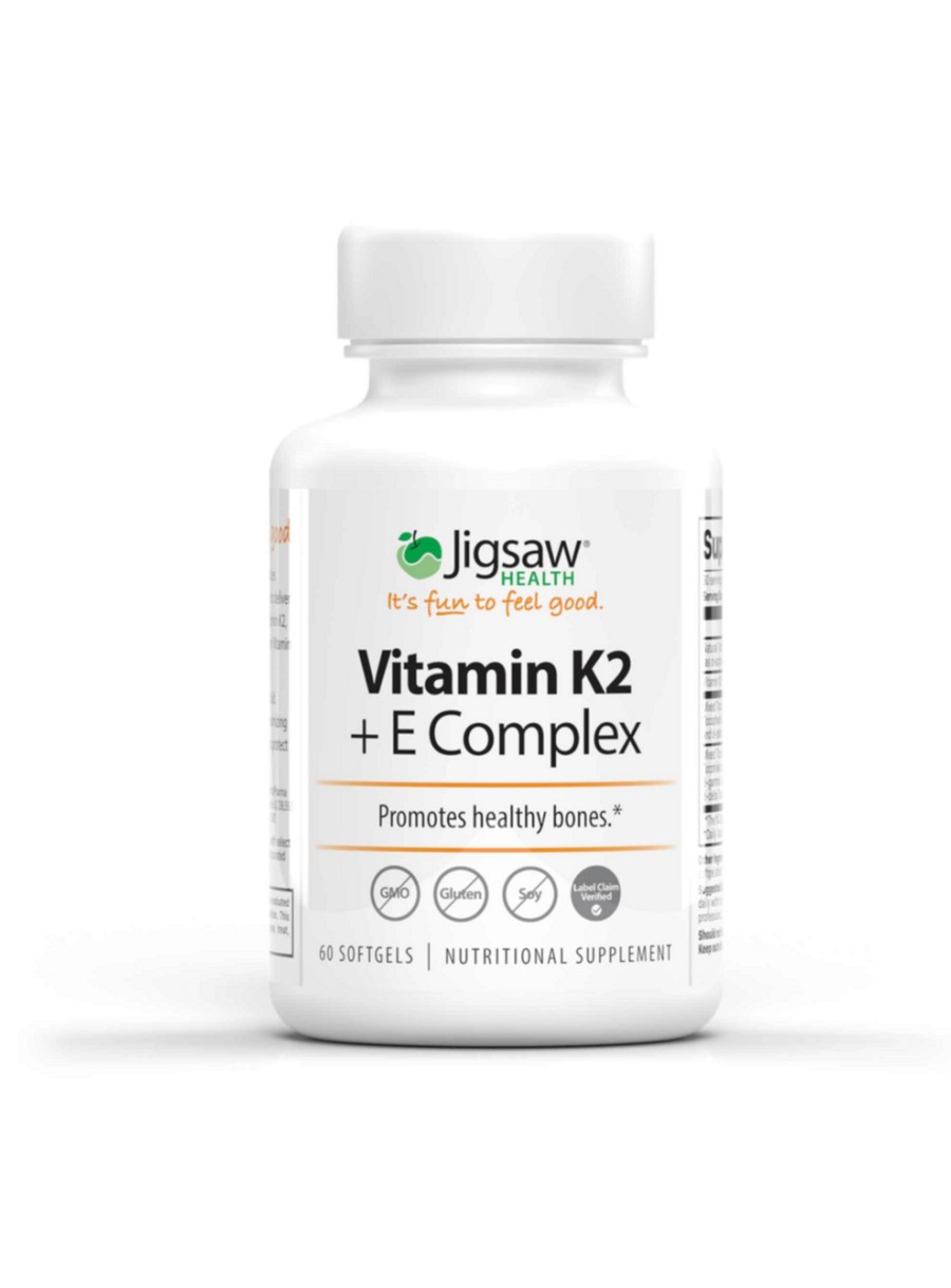 Jigsaw Health Vitamin K2 + E Complex -- vitamin K2, vitamin E