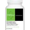 DaVinci Labs Vitamin K2+ Resveratrol -- bone health, antioxidant support.