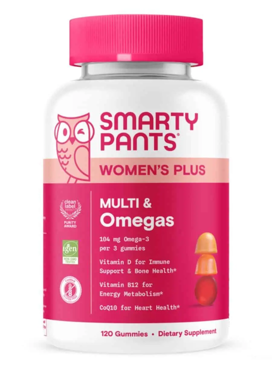 SmartyPants Vitamins Women's Plus Multi & Omegas -- women's health, omega-3 support.