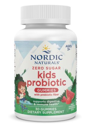 Nordic Naturals Pro Zero Sugar Kids Probiotic Gummies -- kids probiotics, sugar-free gummies.