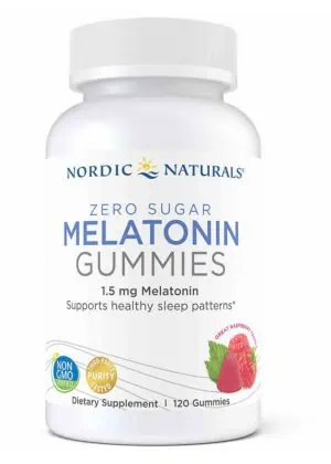 Nordic Naturals Pro Zero Sugar Melatonin Gummies -- melatonin gummies, sleep support.