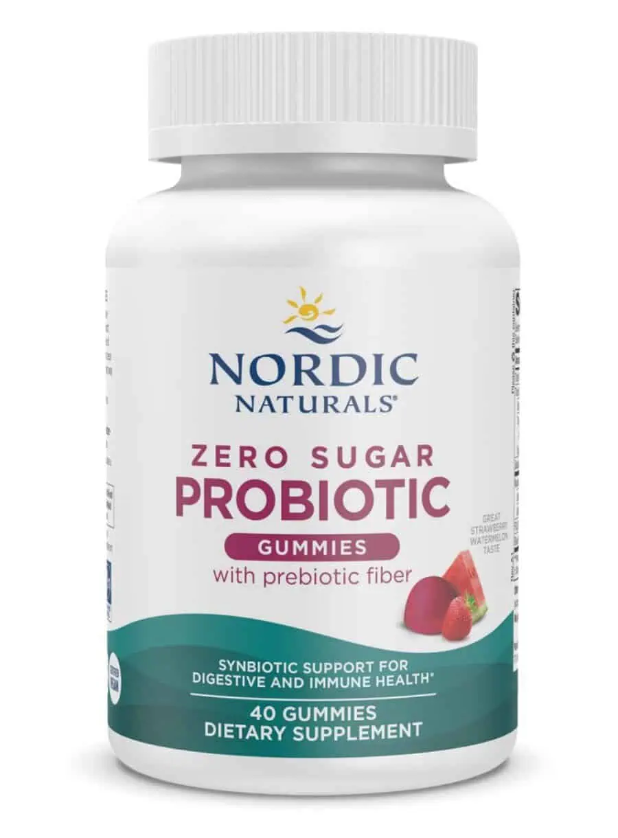 Nordic Naturals Pro Zero Sugar Probiotic Gummies -- probiotic gummies, gut health.