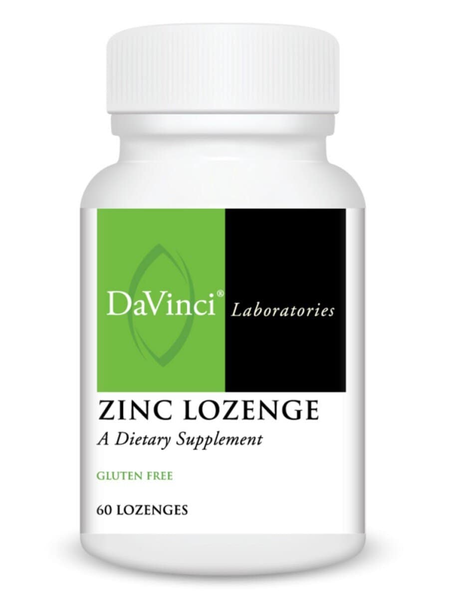 DaVinci Labs Zinc Lozenge 23mg -- zinc lozenge, immune support.