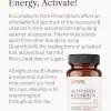 Energy, Activate! marketing graphic for Pure Prescriptions Activated B-Complex, highlighting Quatrefolic activated folic acid and full spectrum B-vitamins for sustained daily energy